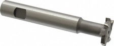 Made in USA 1-1/4" Diam, 1/4" Wide, Cobalt T-Slot Cutter