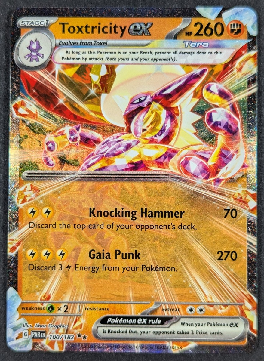 パラドックスEXTREME Toxtricity EX 2023 Paradox Rift Double Rare Holo Pokemon Card 100