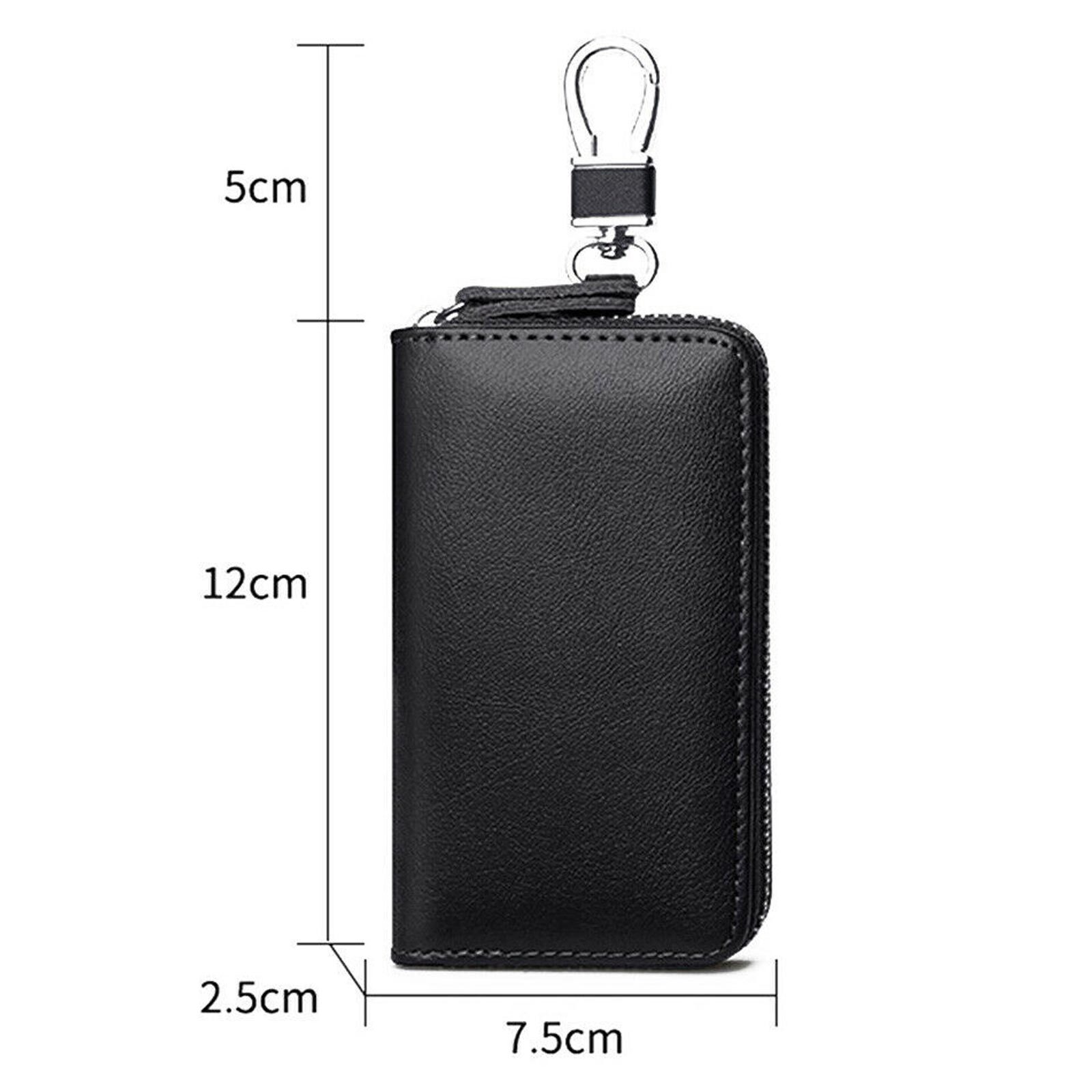 Key Holder Bag Leather Case Ring Wallet Car Unisex Pouch Keychains