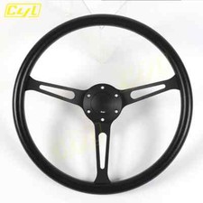 15inch Universal Pu Leather Steering Wheel Long Hole Spoke Racing Steering Wheel