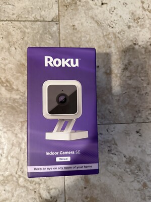 Roku Indoor Camera SE WiFi Connected Smart Home Wired Security Surveillance