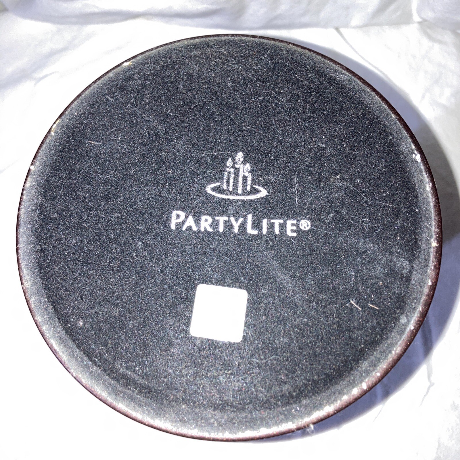 Partylite Global Fusion Stained Glass Mosaic Column Pillar Candle Holder 9&rdquo;