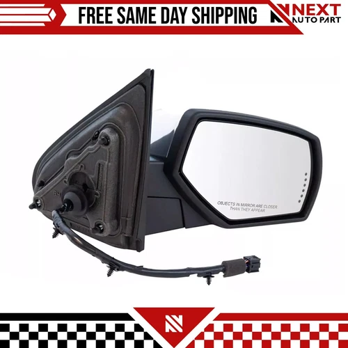 New Mirror Power Folding Heated Memory Signal RH For 2014-2019 GMC Chevrolet