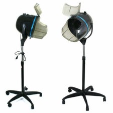 2 PCS Professional Adjustable Hair Dryer Timer Swivel Hood Caster Salon w/Wheels