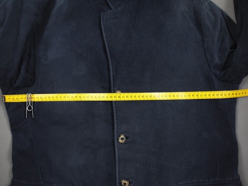 LORO PIANA mens coat Menoufi Brushed cotton size L / Large navy blue jacket - Imagen 12 de 14