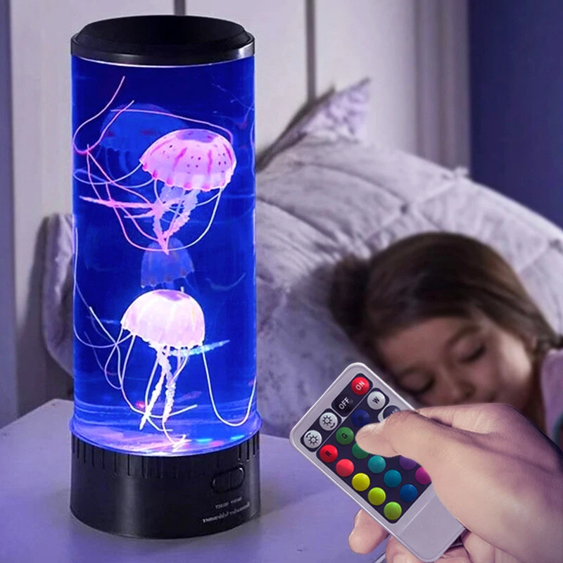Jellyfish Lava Lamp LED Jellyfish Aquarium Night Light Mood Light