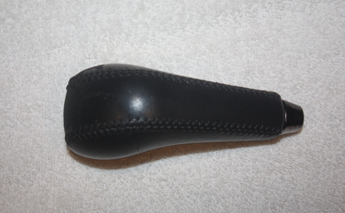 2002-2005 MITSUBISHI LANCER CENTER CONSOLE AUTO SHIFTER SHIFT KNOB BLAKC LEATHER - Bild 3 von 6