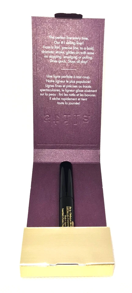 Delineador de ojos líquido impermeable Stila Stay All Day - negro intenso (tamaño de viaje) Foto 2 de 4