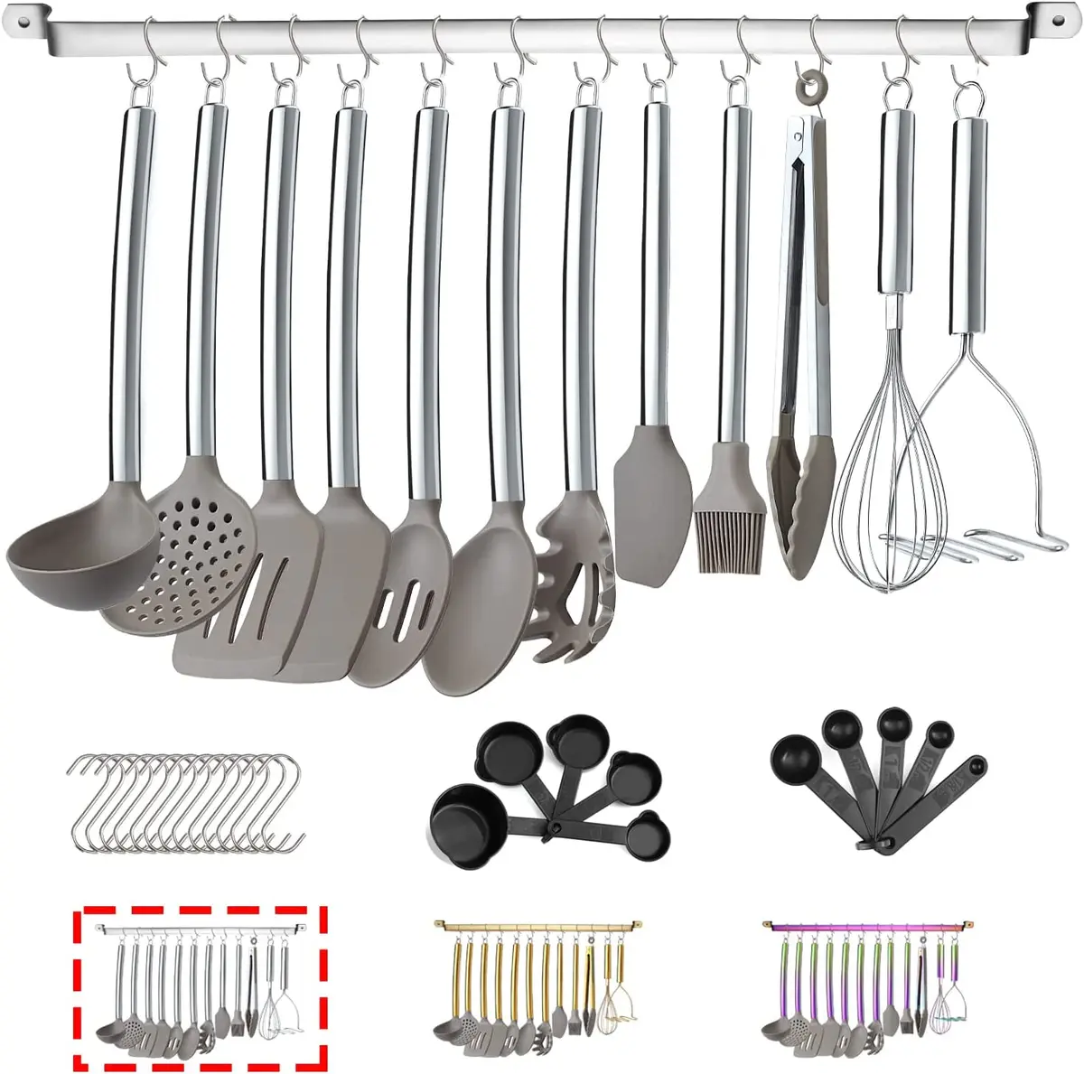 Kitchen - Kitchen Tools - Cooking Utensils - KitchenAid Silicone 5-Piece  Set - Online Shopping for Canadians
