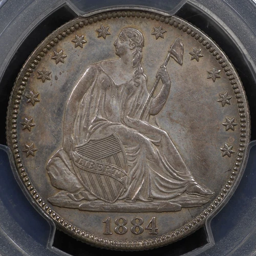 1884 Seated Liberty Half Dollar 50C PCGS GENUINE UNC Details