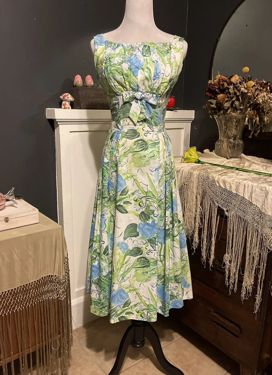 50s beach dress ARIEL DRESS MEADOW PHALAE – Aston Studio