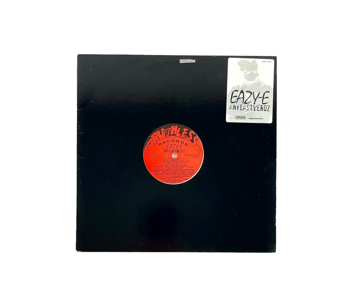 Eazy-E “Any Last Werdz” Promo 12-Inch Vinyl EP Record Kokane Cold