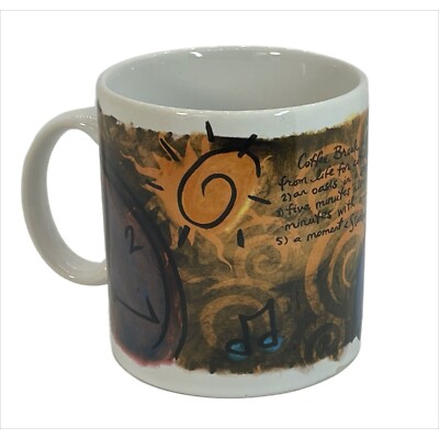 Vintage Starbucks Coffee Break Essentials Oversized Ceramic Mug Cup 18 oz |  eBay