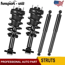 4Pcs Front + Rear Shocks Struts Absorbers Kit For Chevy Tahoe Suburban GMC Yukon