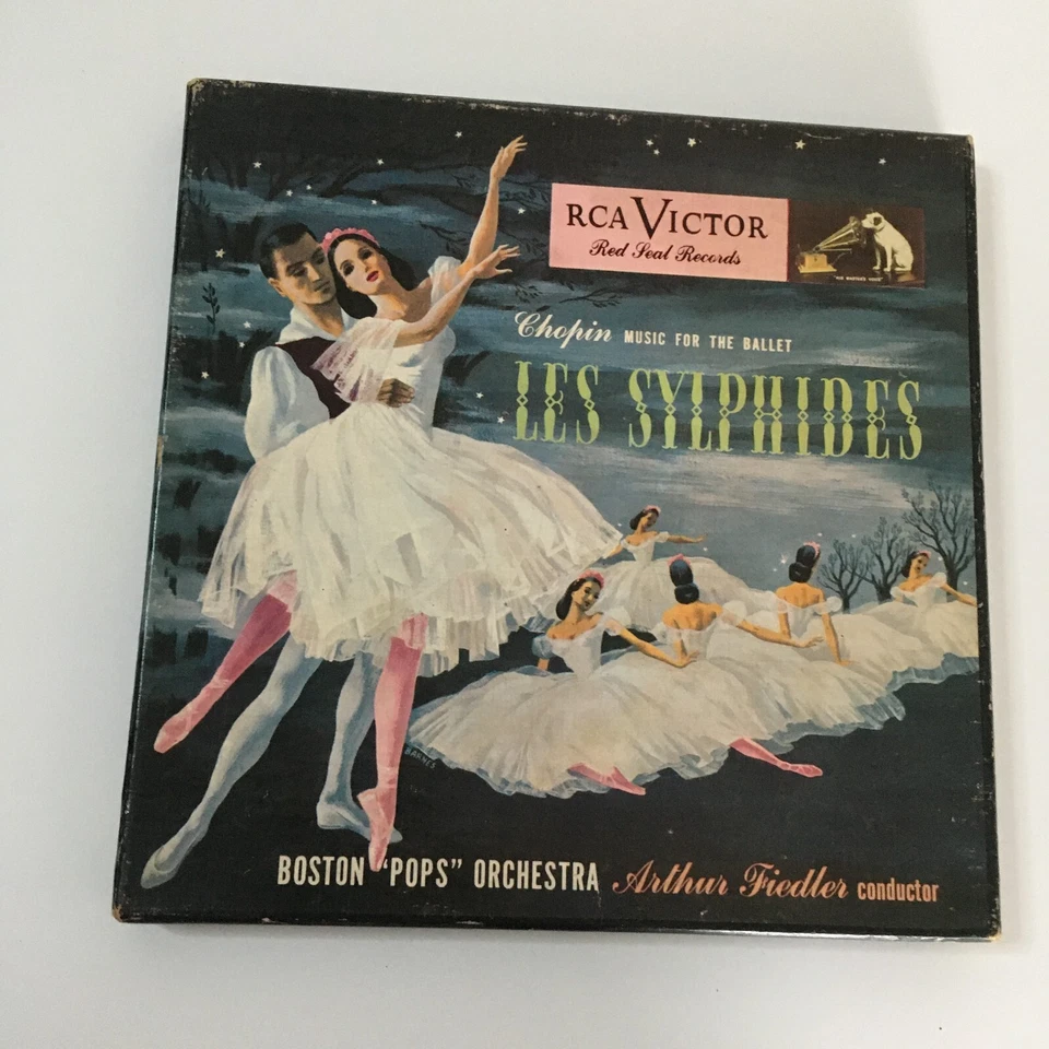 RCA Red Seal Records Chopin Les Sylphides Red Vinyl 45 RPM 3 Records Set Collect Foto 4 de 4