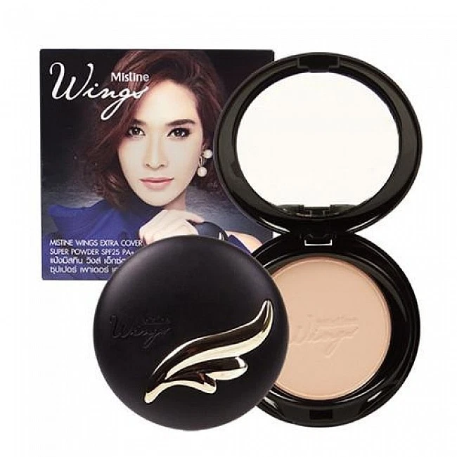 Mistine Wings Extra Cover Super Powder Skin Face SPF25 PA++ S1 (White Skin) 10g - Image 2 of 3