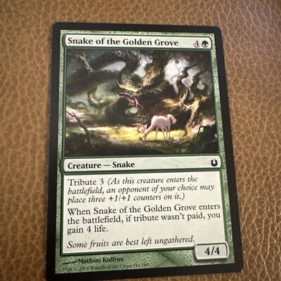 MTG Snake of the Golden Grove Born of the Gods 141/165 Regular Common