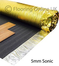 5mm or 6mm Gold Underlay - Wood or Laminate Flooring Acoustic & Heat Insulation