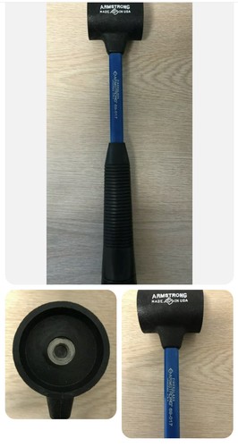 ARMSTRONG 69-017 SOFT FACE HAMMER 2" Face DIAMETER Blue - Picture 4 of 7