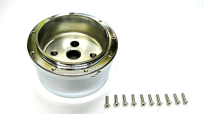 Billet & Black Steering Wheel Kit – Fits 1969+ Chevy El Camino (14" Polished)