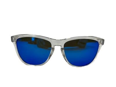 Mens Sunglasses Clear Frame Blue Lens Oakley Four S Ice Blue W