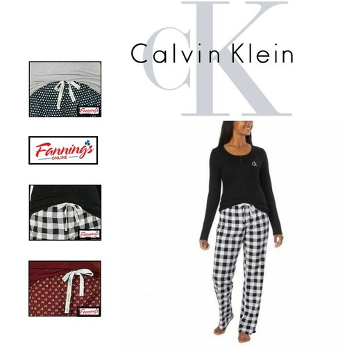 Calvin Klein Women's 2Piece Fleece Sleepwear PJ Set L51 eBay