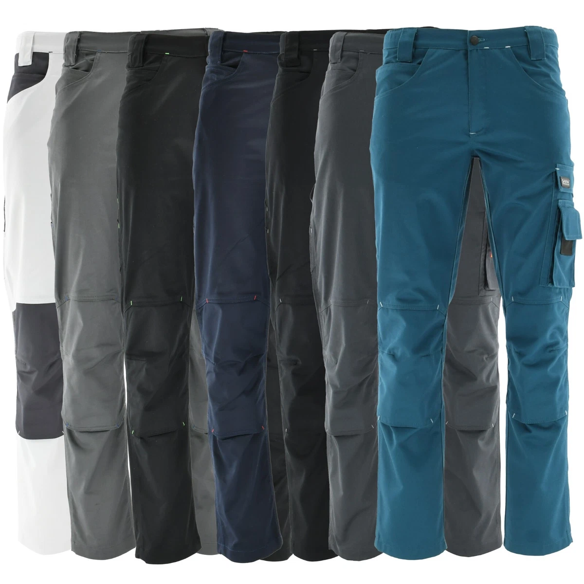 Pantalones de trabajo elásticos pantalones de cintura ropa de trabajo pantalones hombre tallas intermedias talla 44-64