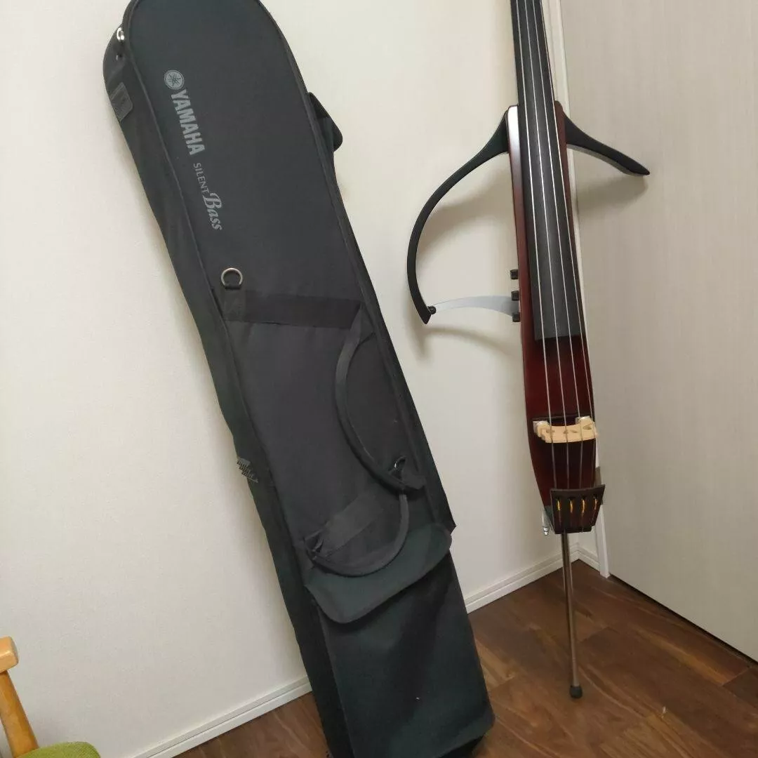 YAMAHA SLB200 Silent Bass Electric Upright Bass with Soft Case