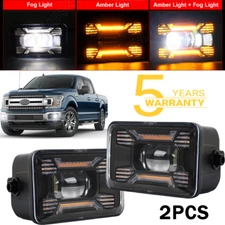 Set LED Fog Lights with DRL for 2015-2020 Ford F150 Fit 2017-2018 Ford F250