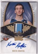 NBA Fleer 2008-09 Hot Prospects NBA No. 126 Kosta Koufos Rookie Patch Auto