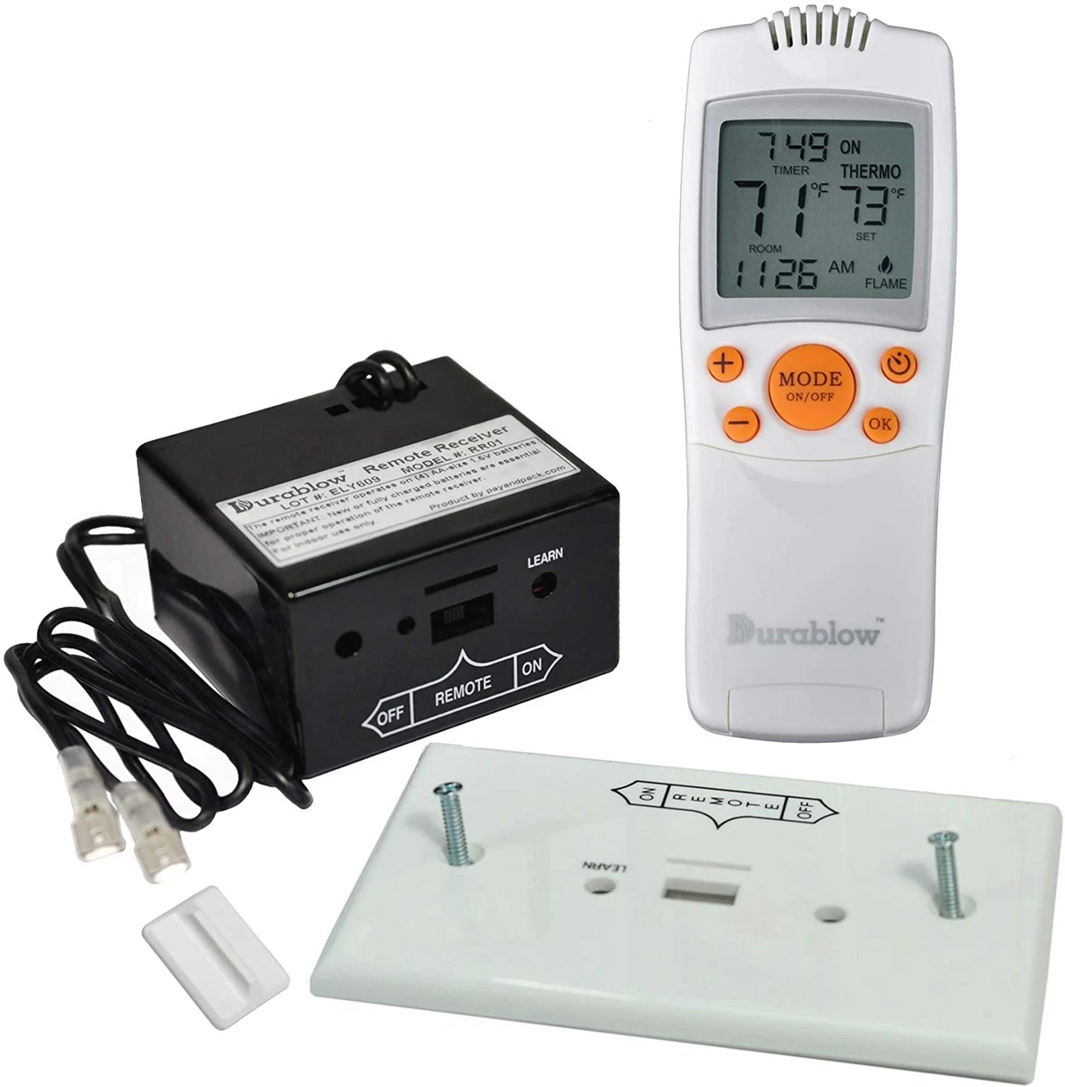 Gas Fireplace Remote Control Kit with Thermostat and Timer Battery Operated  313022516511 | eBay