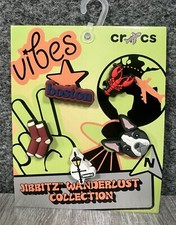 NEW Crocs Jibbitz Shoe Charms Wanderlust Collection 5 Pack Red Sox Lobster Dog