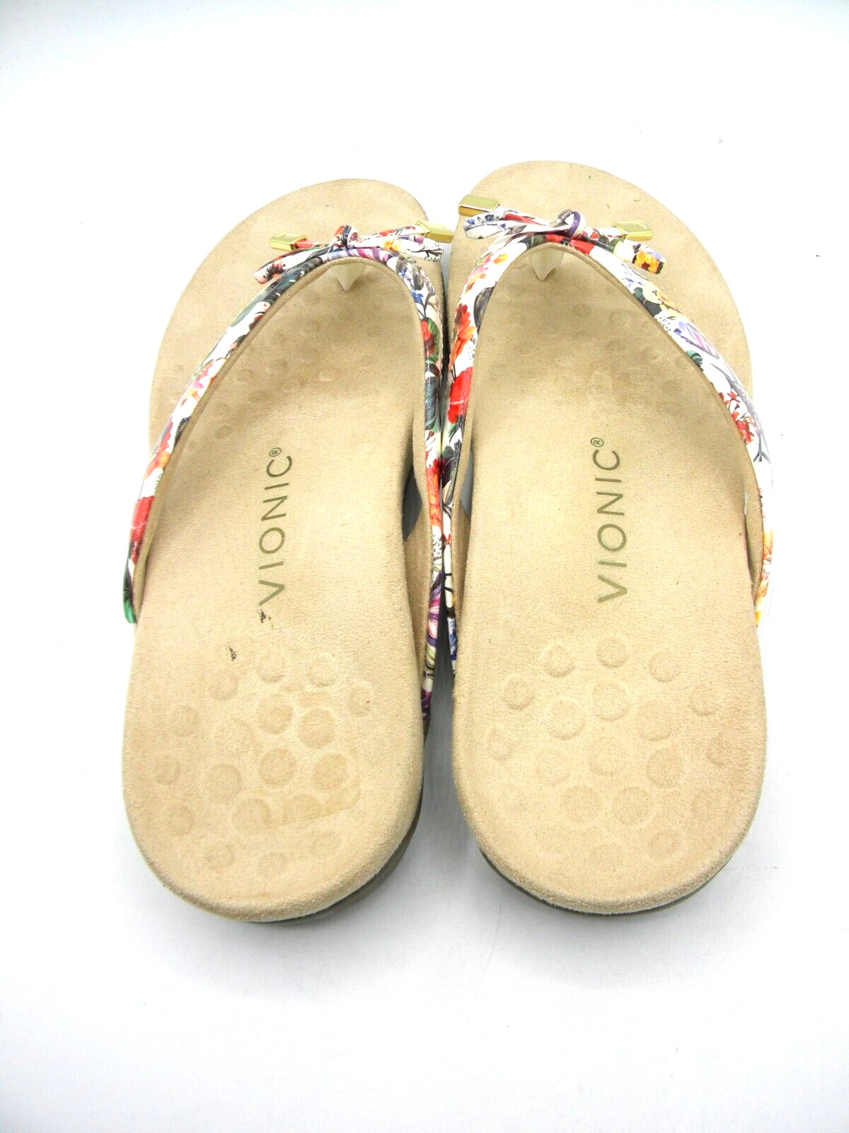 VIONIC Bella Multicolor Leather Slide Flat Thong … - image 8