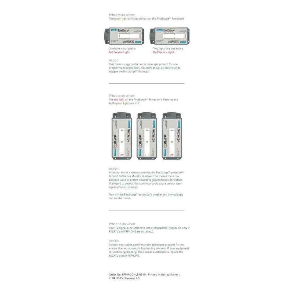 FirstSurge Plus 100kA Whole House Surge Protection Device 804766055553