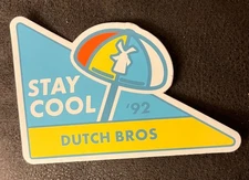 Dutch Bros Stay Cool Umbrella Sticker 2019