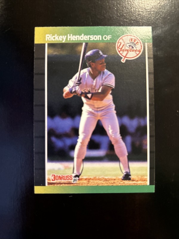 4 1989 Donruss Rickey Henderson Baseball Cards