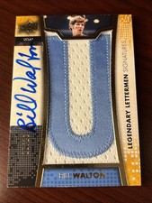 Bill Walton 10/10 Auto 2/C/1/P “Legendary Letterman” Upper Deck