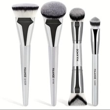 MAANGE 4pcs Pro foundation make-up brush, concealer brush, powder blusher brush
