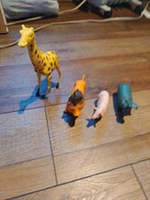  Nature Animals BUNDLE OF 4~ Giraffe,  Lion, Hippo & Pig
