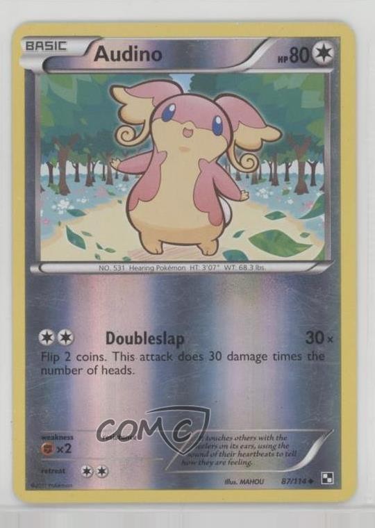 Audino Reverse Foil Pokemon Black & White Base Set #87