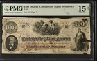 1862-63 $100 Confederate States of America T-41 - PMG 15 Choice Fine NET