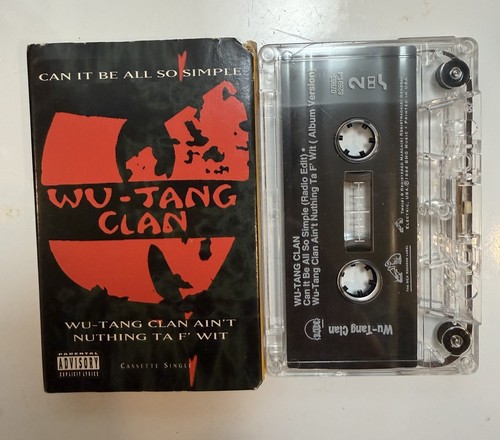 Wu-Tang Clan – Can It Be All So Simple / Wu-Tang Clan Ain't Nuthing CASSETTE RZA - Afbeelding 1 van 2