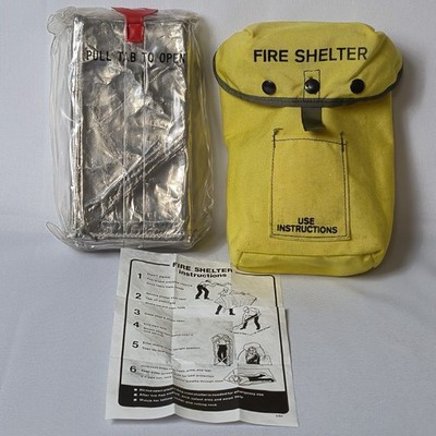 FSS Fire Shelter Case Clips Sealed Blanket Instructions Wildland Emergency 4/87