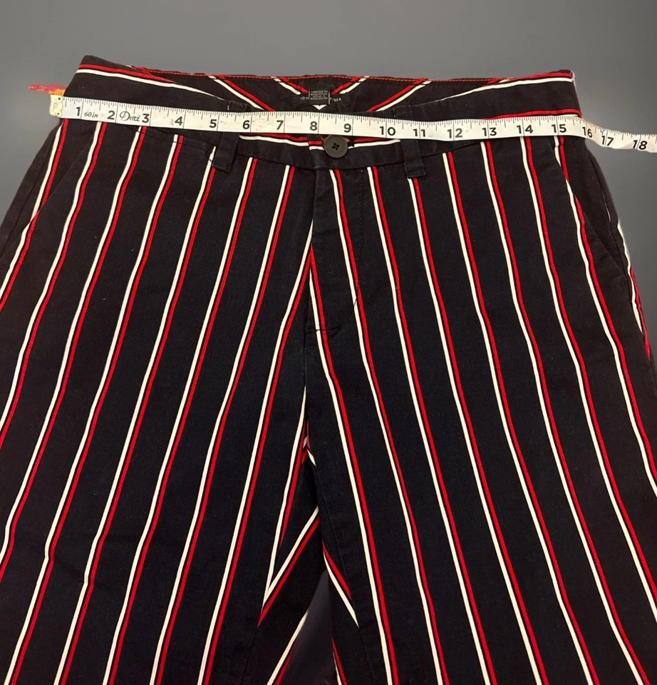 Tommy Hilfiger Mujer Talla 6 Rayas Azul Blanco Rojo Pantalones Ajustados Fin de Semana Golf Foto 4 de 4