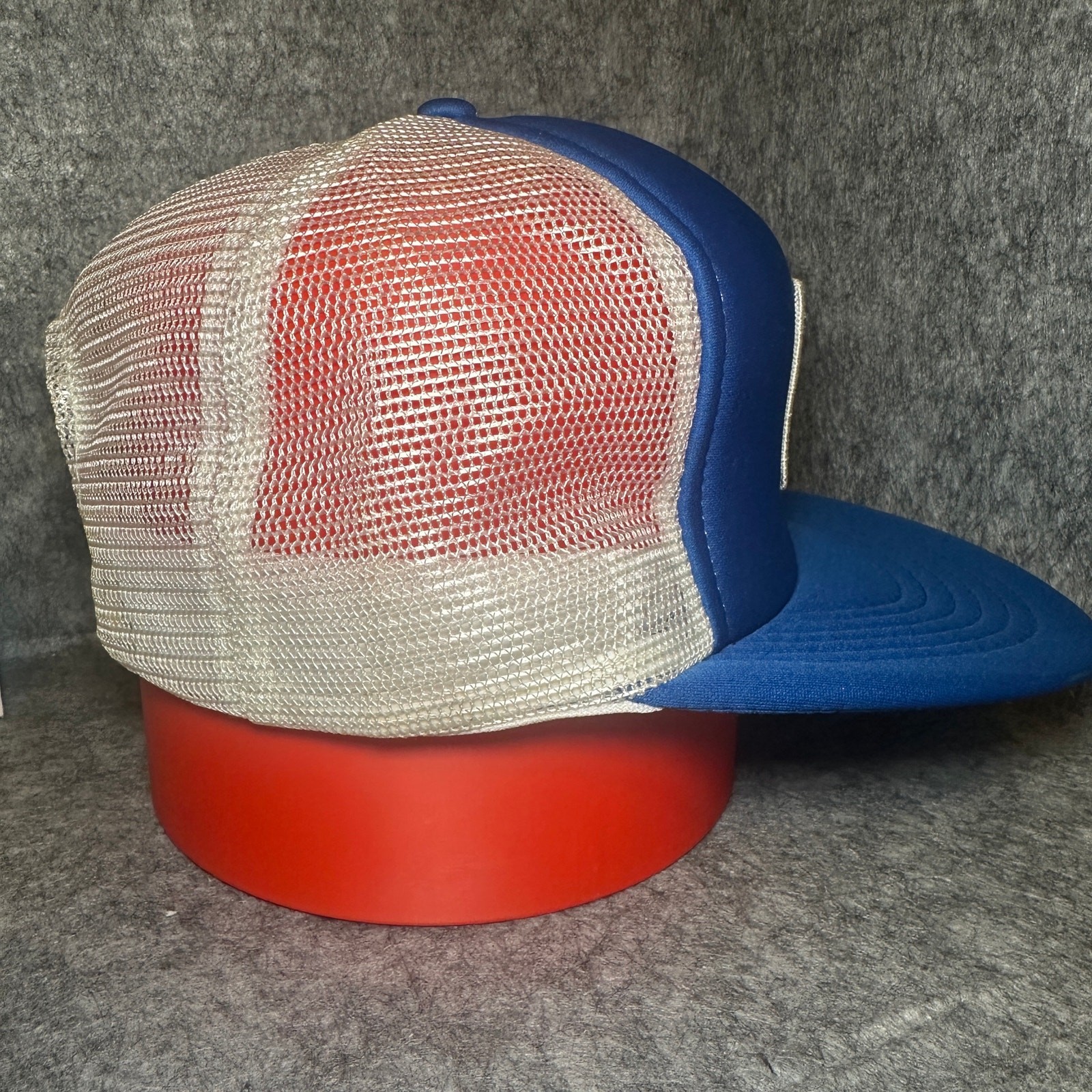 Vintage Chevron Patch Plain Logo Snapback Trucker… - image 3