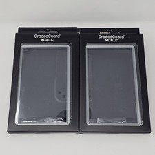  2 Silver Metallic GradedGuard PSA Graded Card Case Guard Protector Stackable