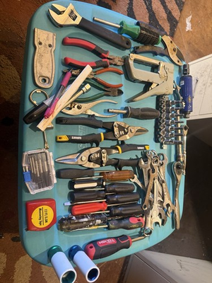 #ad #ad Excellent Hand Tool Lot Some of Everything Hart Stanley Goodyear PT Swingline $68.89
