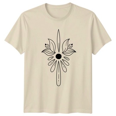 Elegantes T-Shirt Botanical Flower Art Design Boho Natur Geburtstag Geschenk