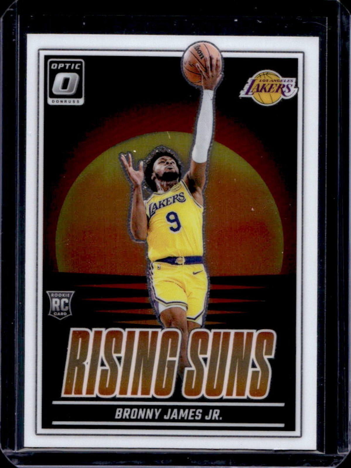 2024-25 Donruss Optic Bronny James Jr. Rising Suns RC Rookie #5 Lakers