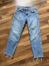 Lucky Brand Mid-Rise Sienna Jeans   Size 0/25 Embroidered Cottagecore